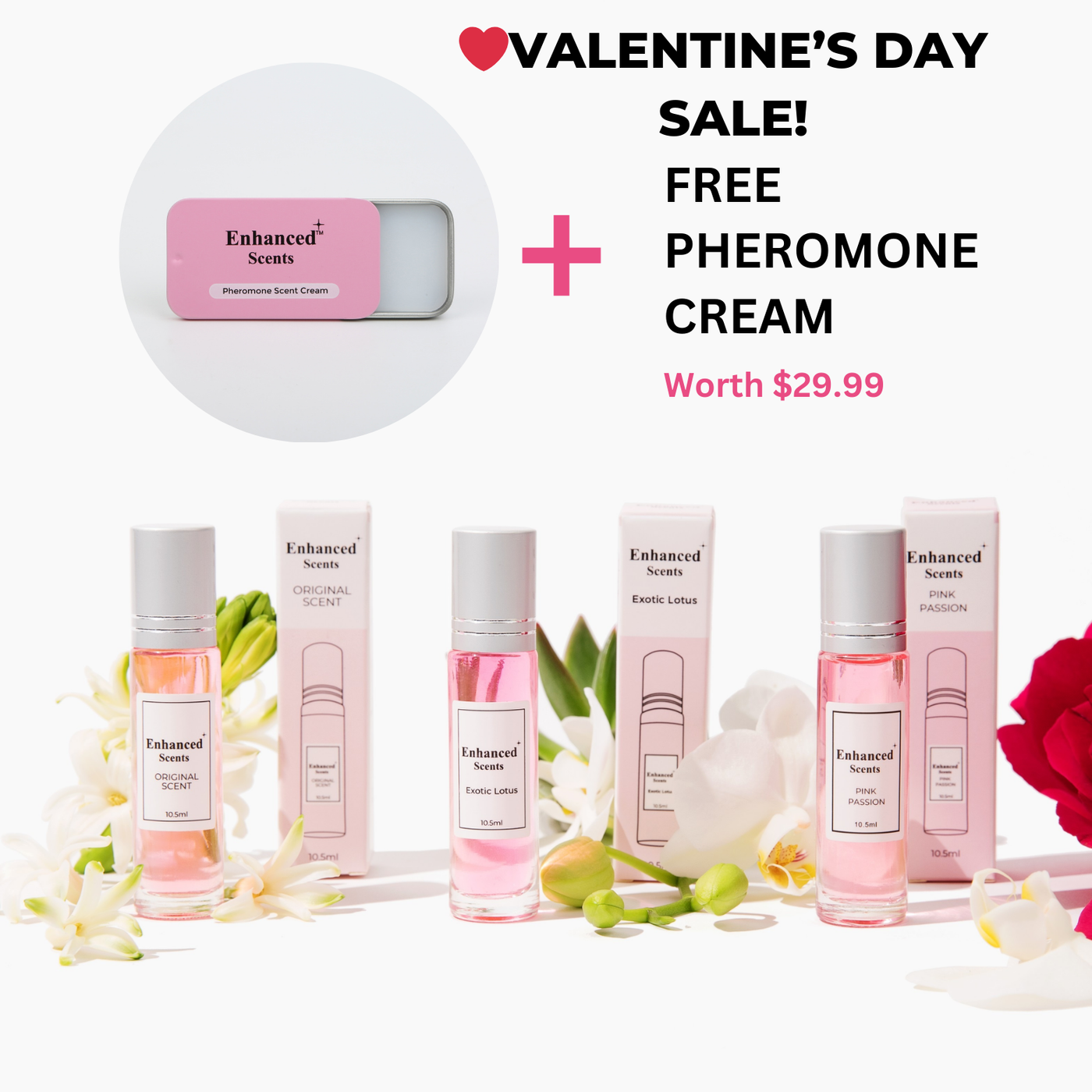 Enhanced Scents Collection + Pheromone Cream - Valentine's Day Sale