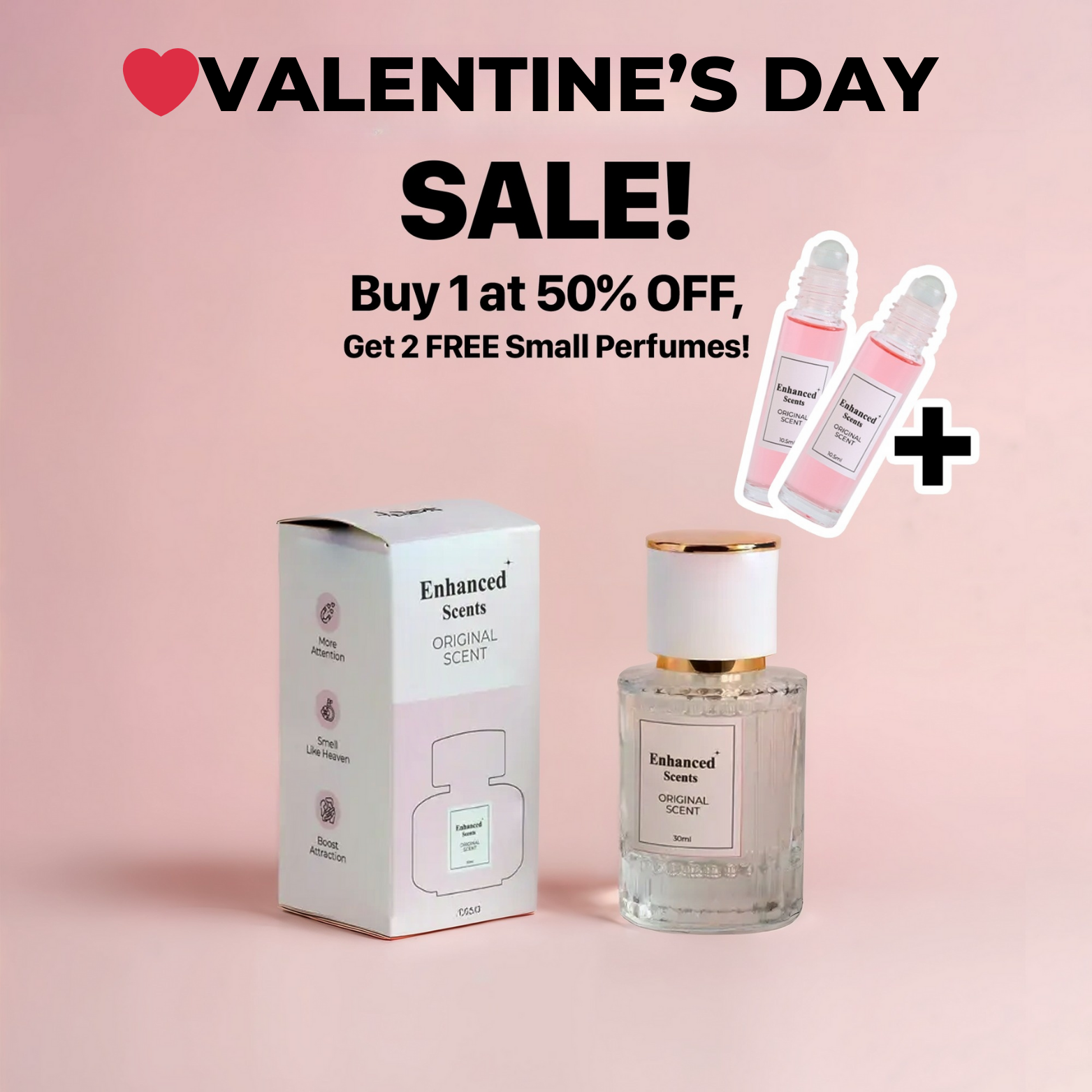 Enhanced Scents -  The Original Scent (30ML) + 2 Roller Bottle Free