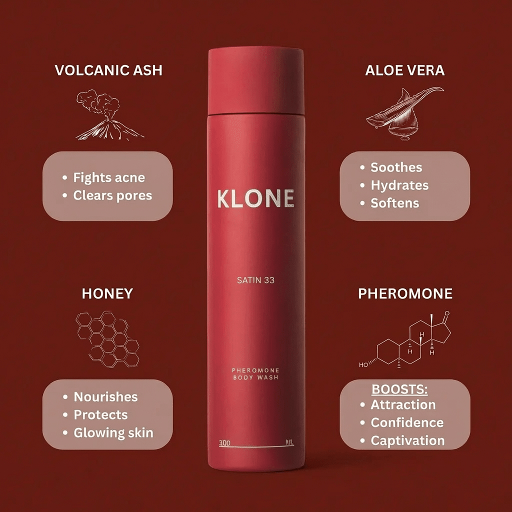 SATIN 33 PHEROMONE BODY WASH